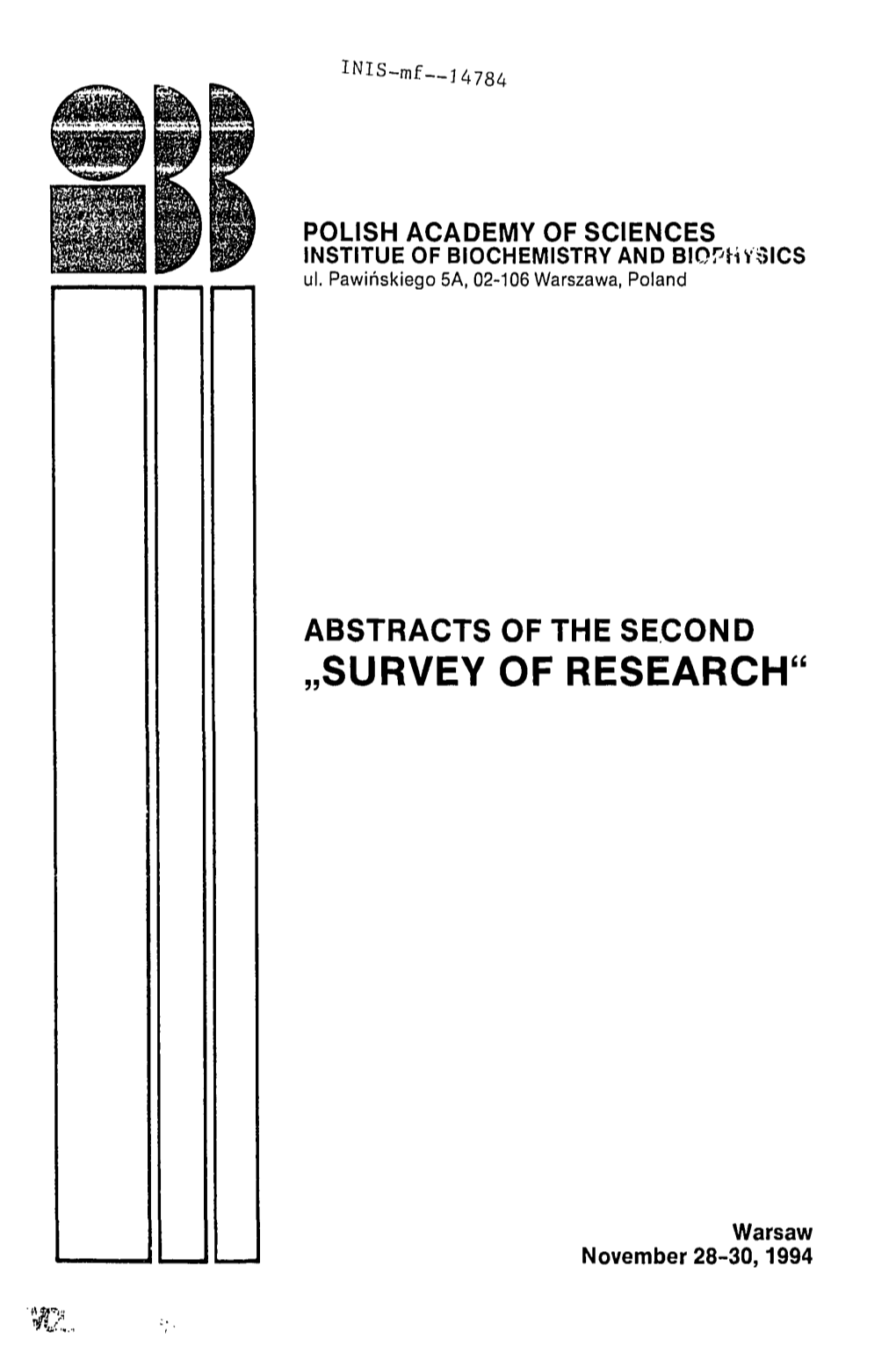 Survey of Research'