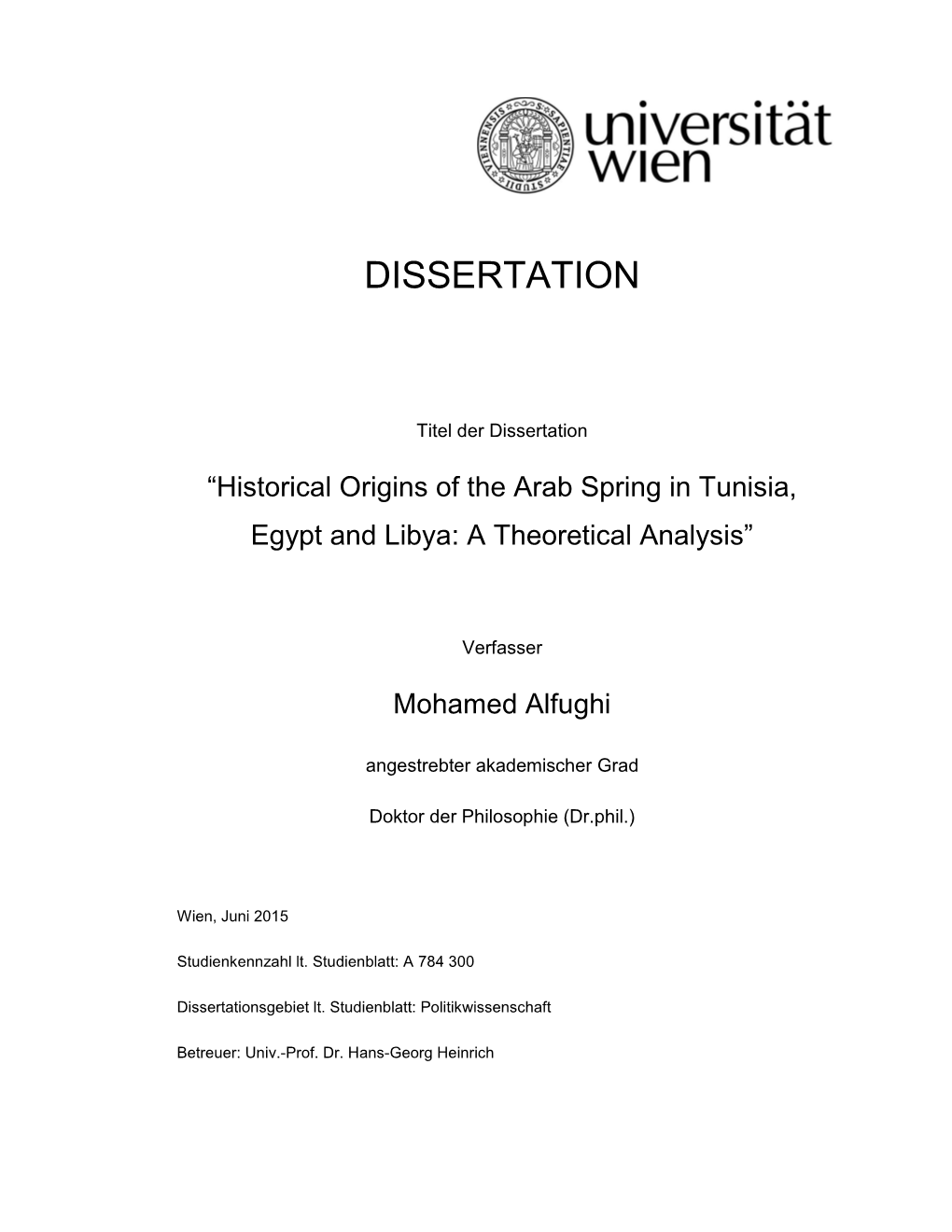 Dissertation