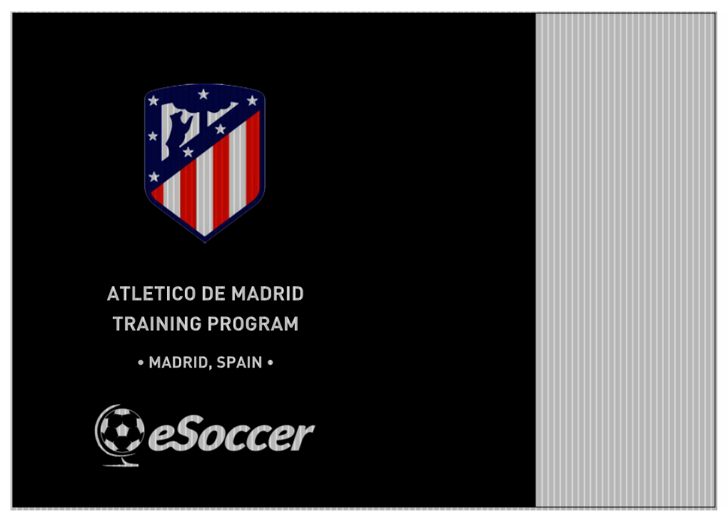 Atletico De Madrid Training Program