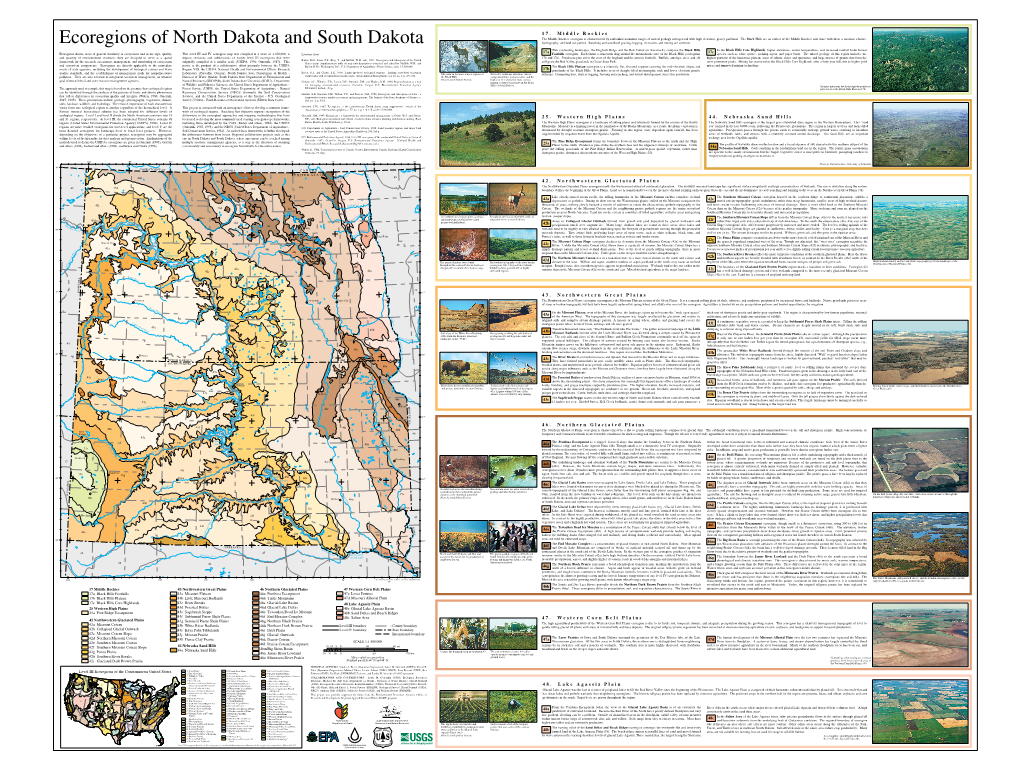 Ecoregions of North Dakota and South Dakota Hydrography, and Land Use Pattern