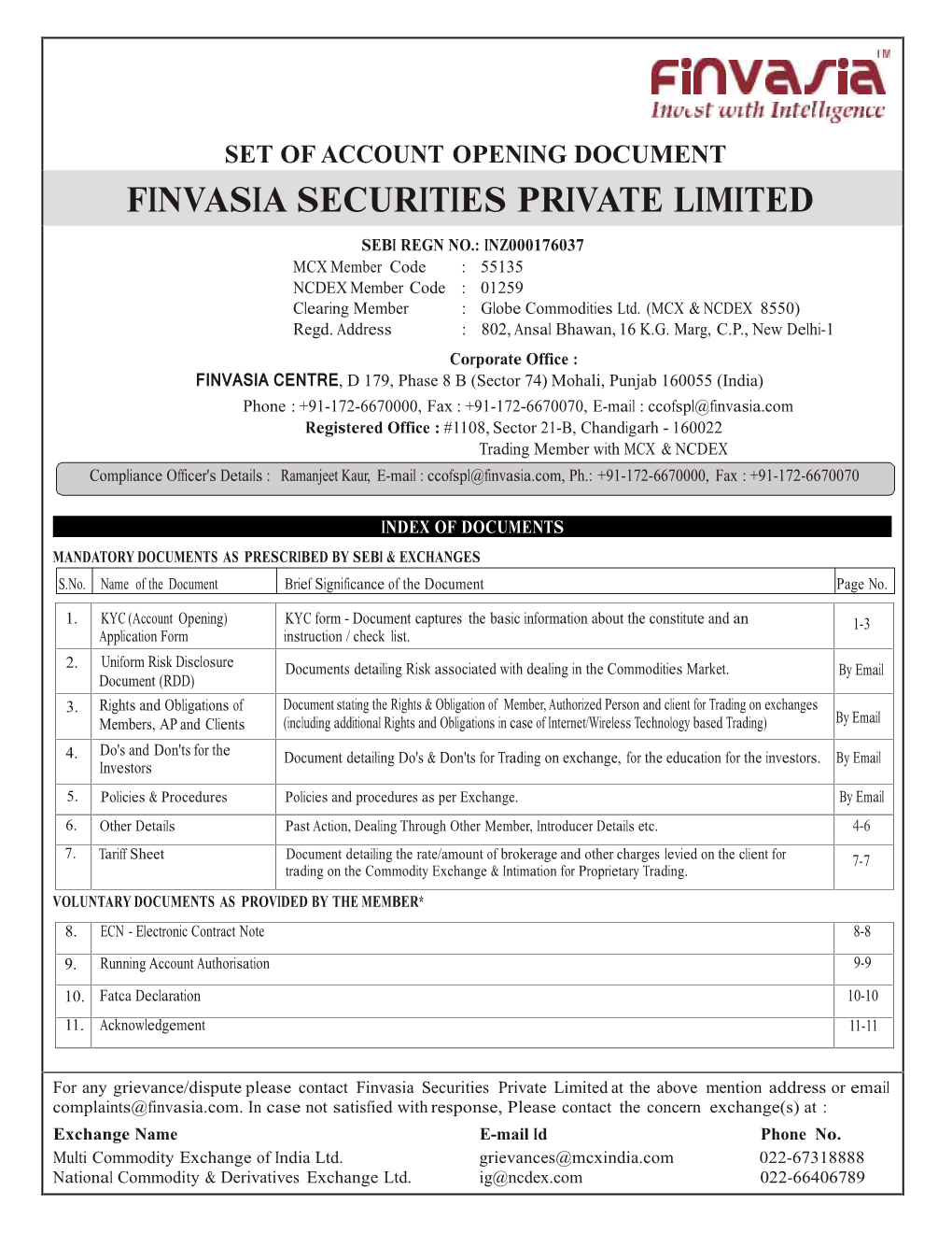 Finvasia Securities Private Limited