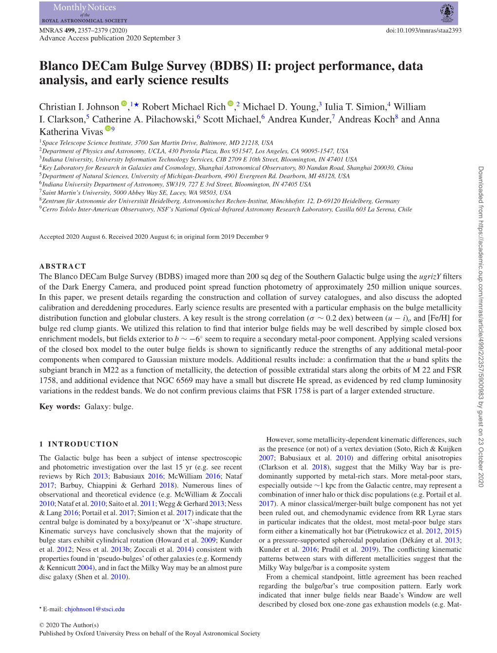 Blanco Decam Bulge Survey (BDBS) II: Project Performance, Data Analysis, and Early Science Results