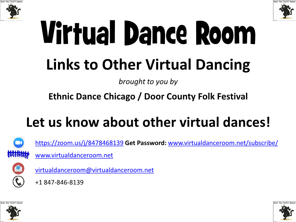 Links to Other Virtual Dancing Opportunities