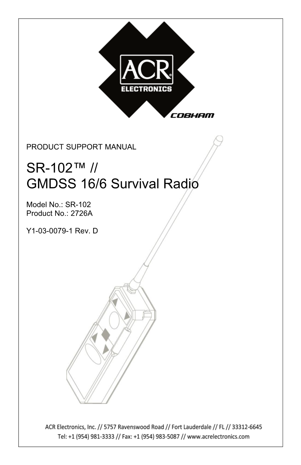 SR-102™ // GMDSS 16/6 Survival Radio