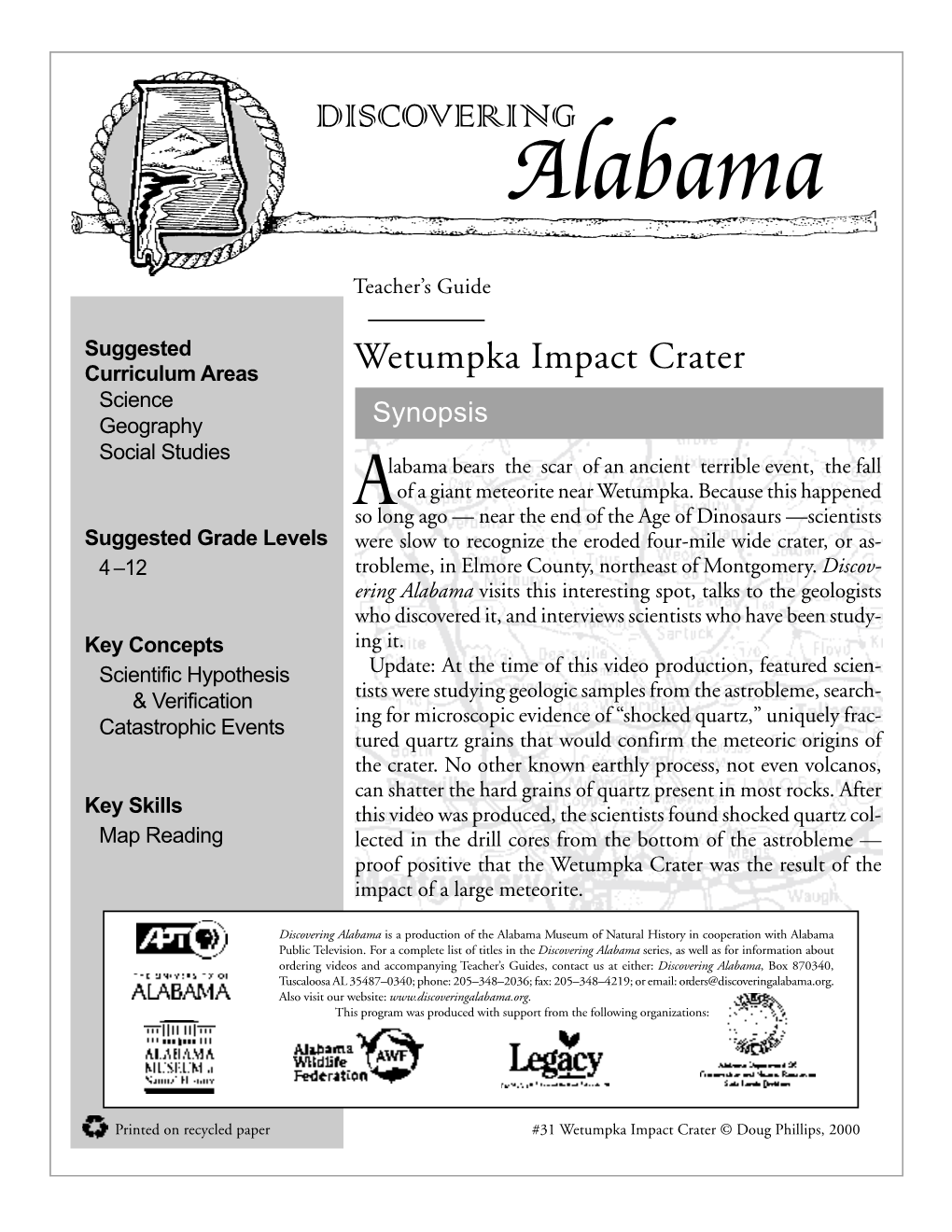 Wetumptka Impact Crater