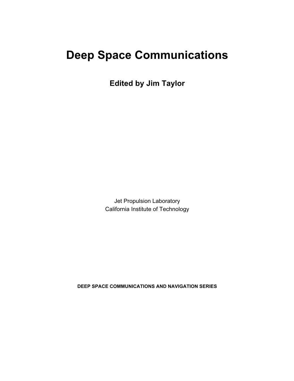 Deep Space Communications