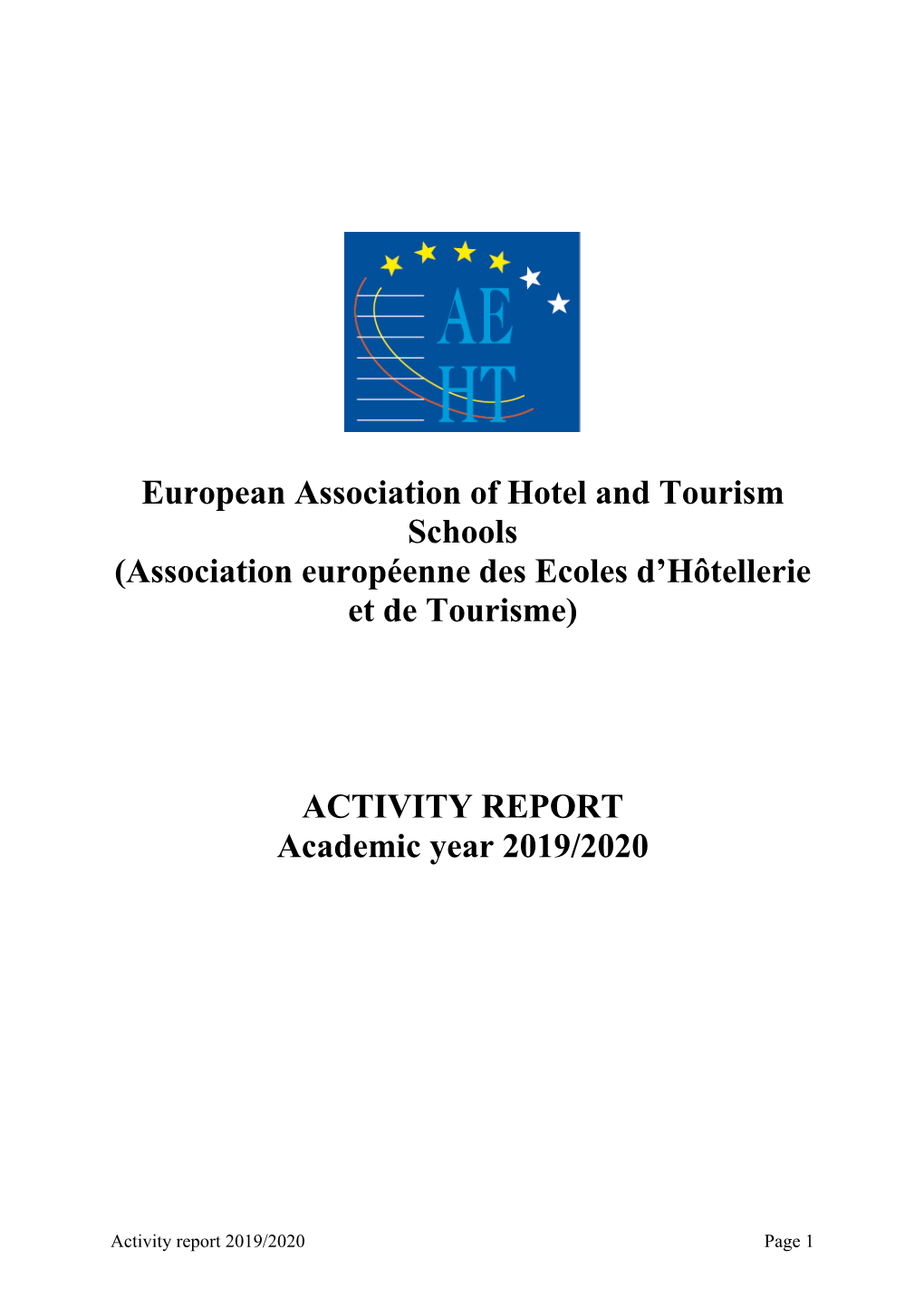 AEHT Activities Report. Academic Year 2019/2020