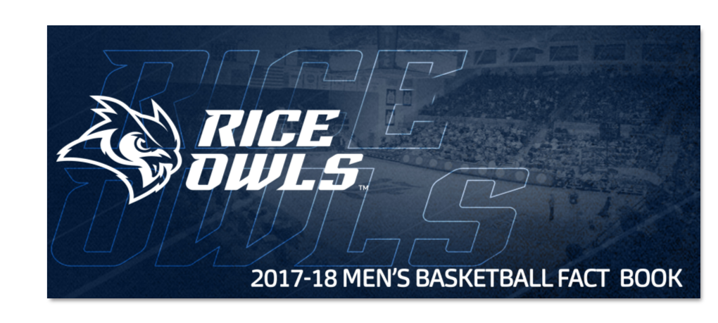 RICE BASKETBALL FACT BOOK CONTENTS School Name