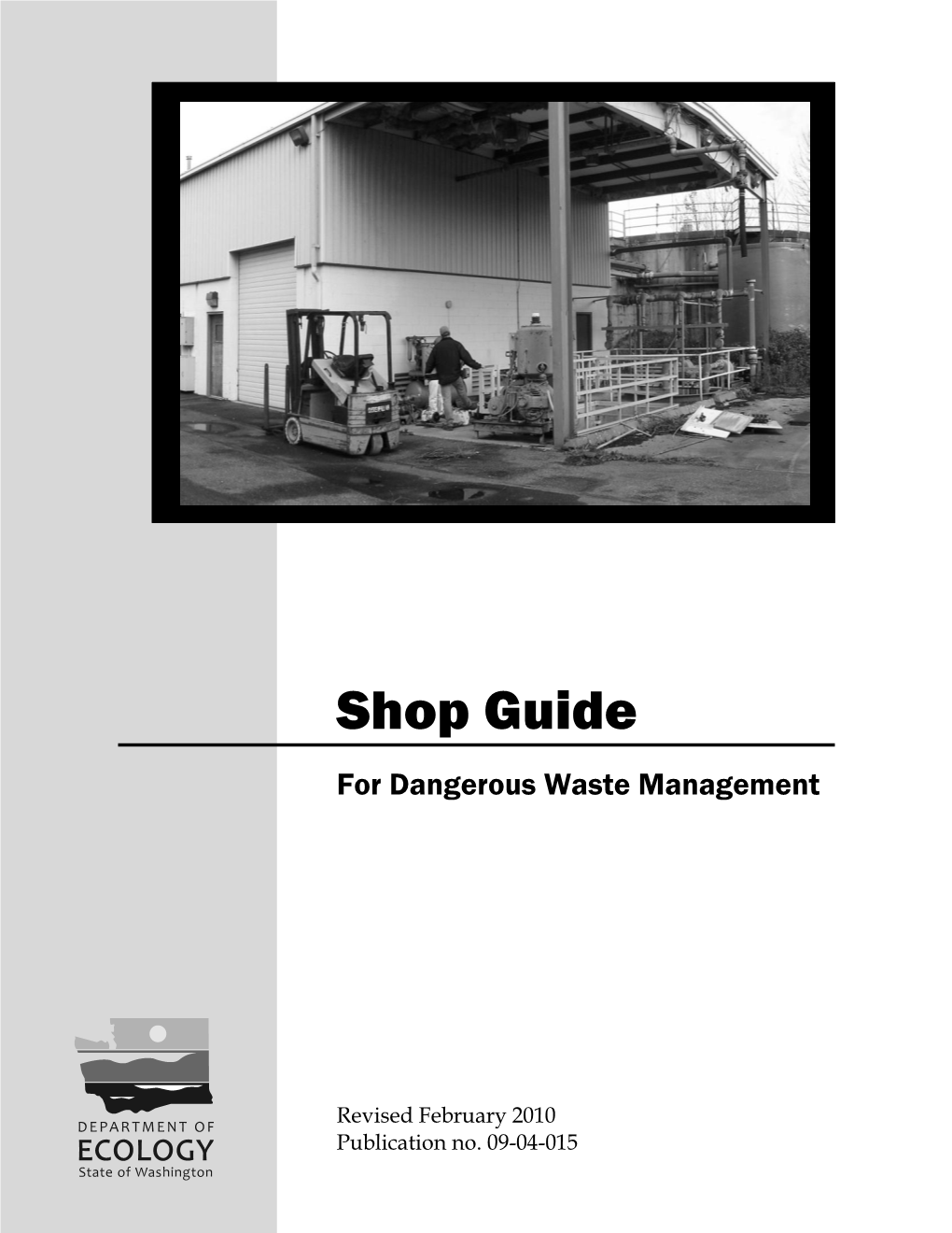 Shop Guide for Dangerous Waste Management