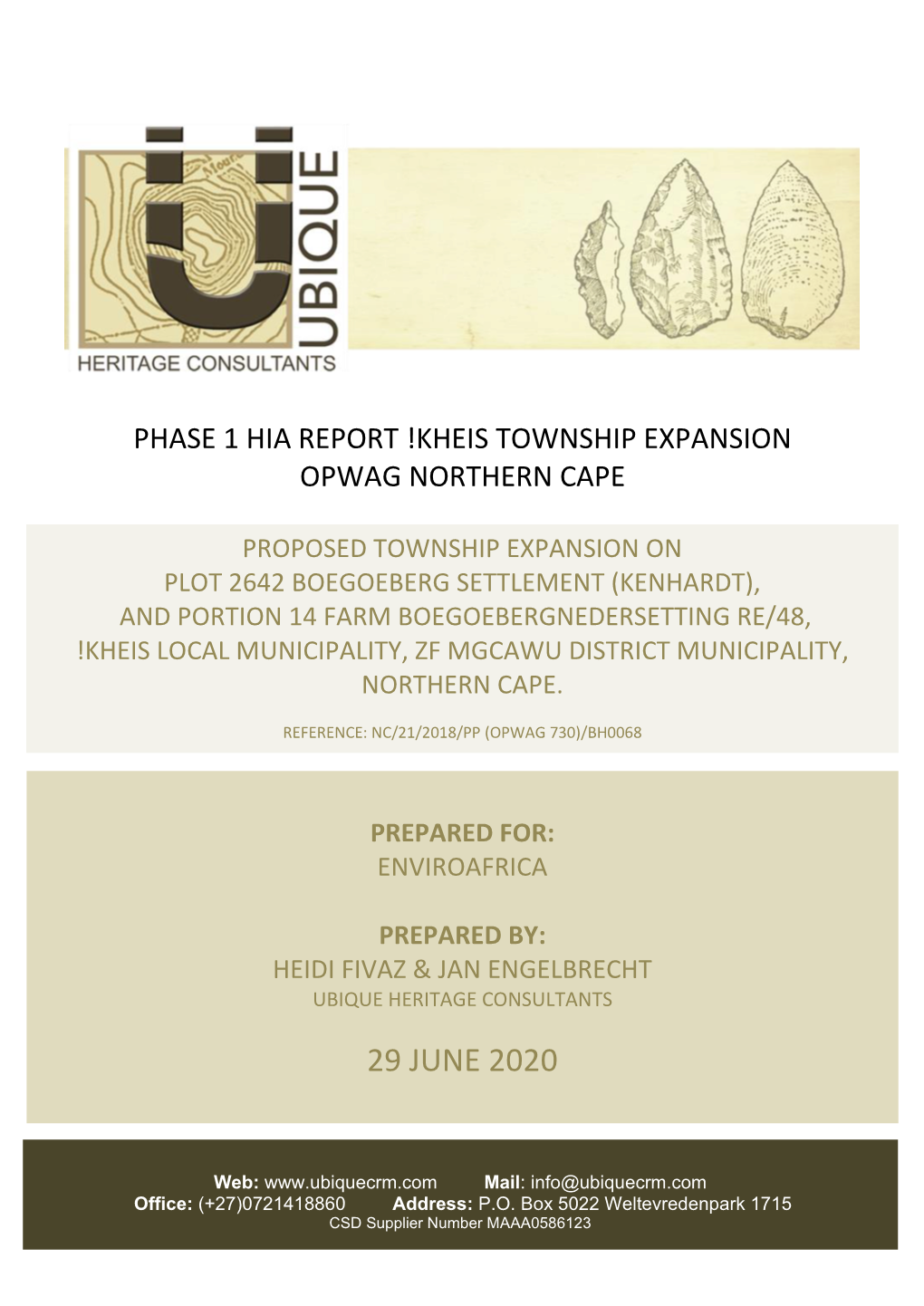 Kheis Township Expansion Opwag Northern Cape