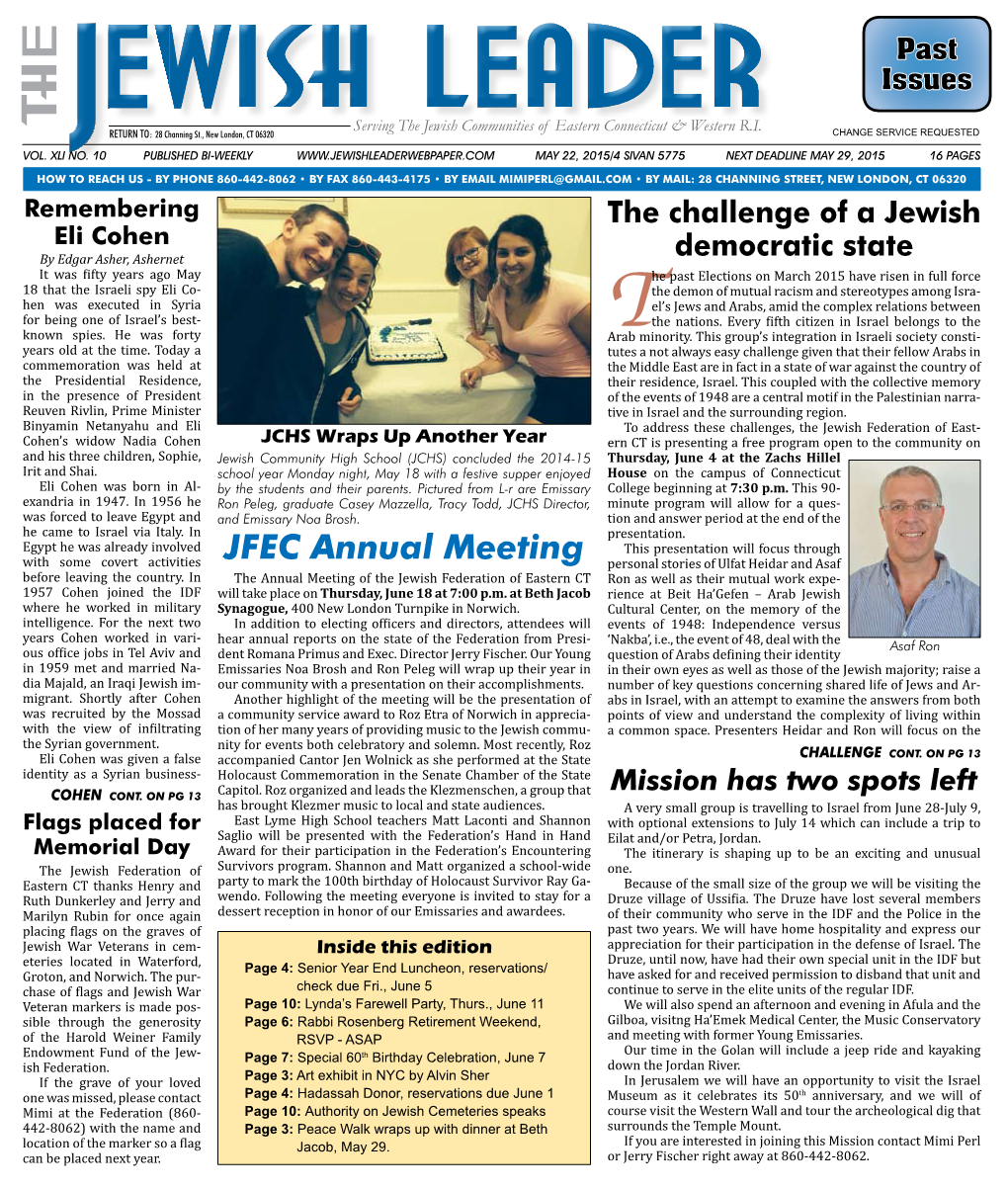 JFEC Annual Meeting Presentation