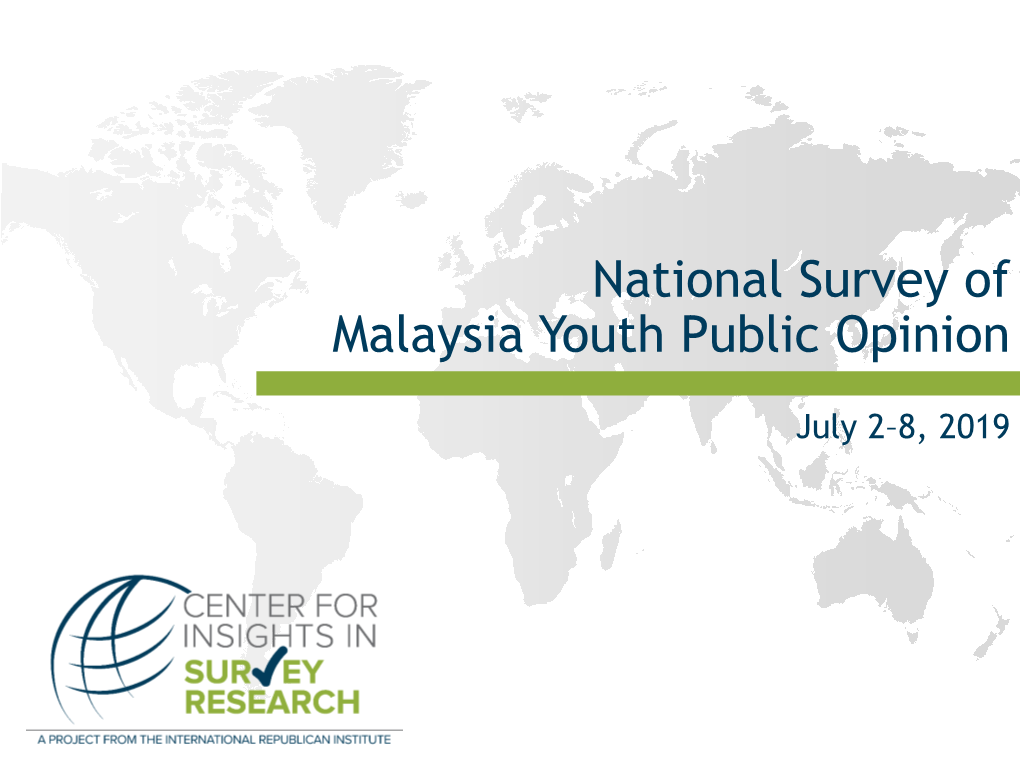 National Survey of Sri Lanka Public Opinion