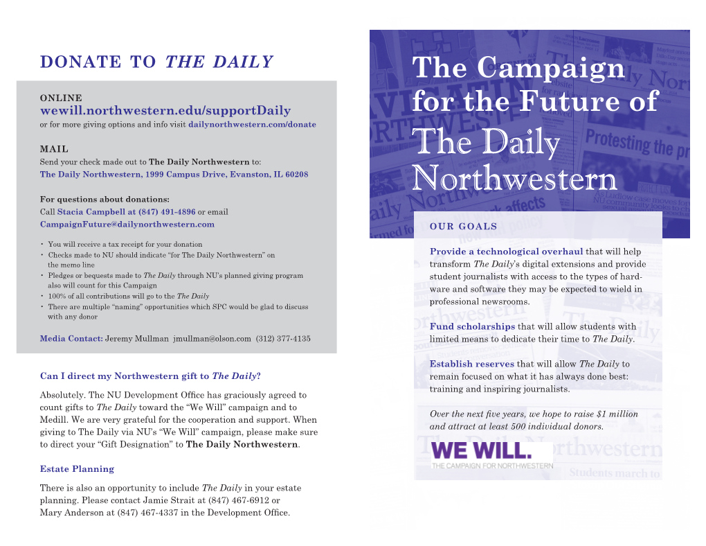 DONATE to the DAILY the Campaign