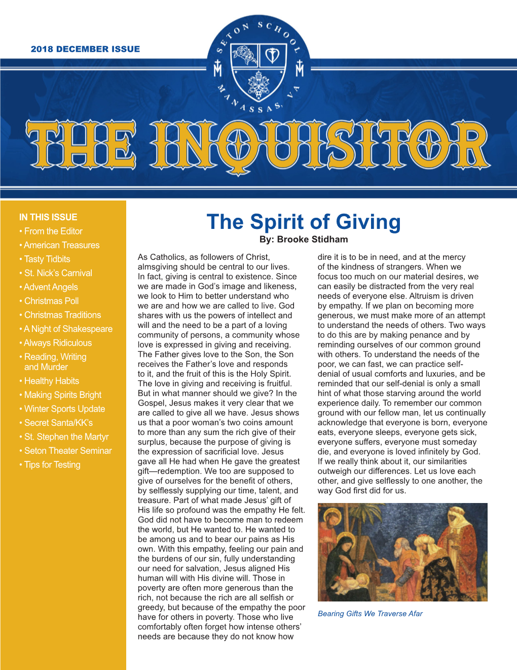 Seton Inquisitor 2018 Dec Issue