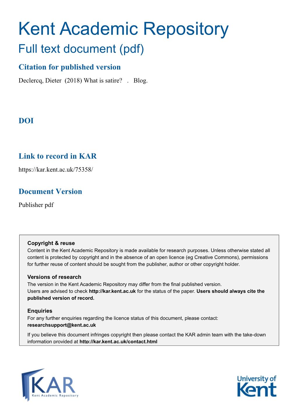 Kent Academic Repository Full Text Document (Pdf)