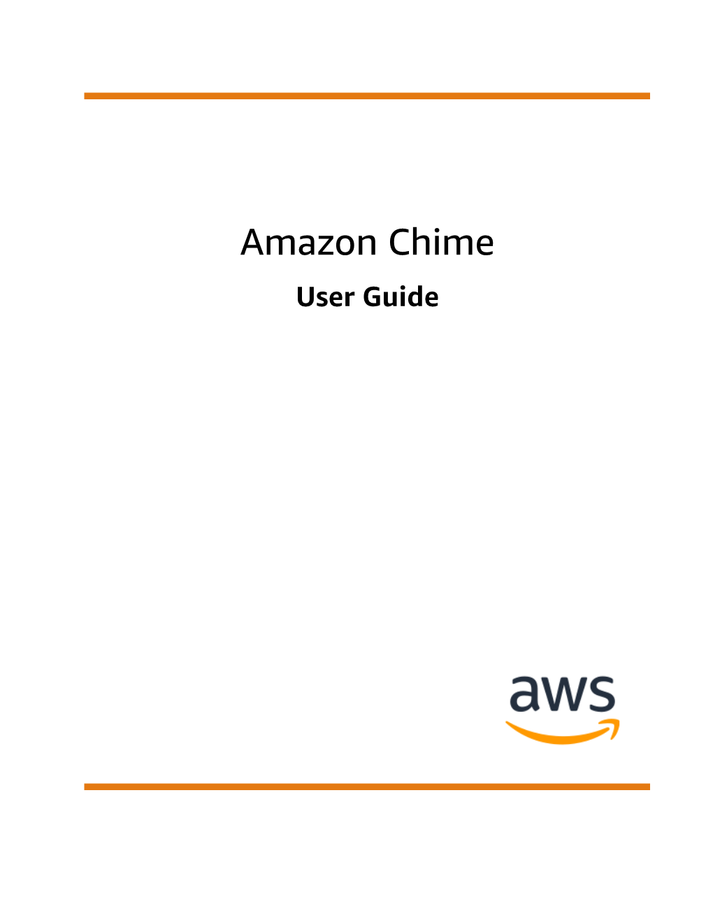 User Guide Amazon Chime User Guide