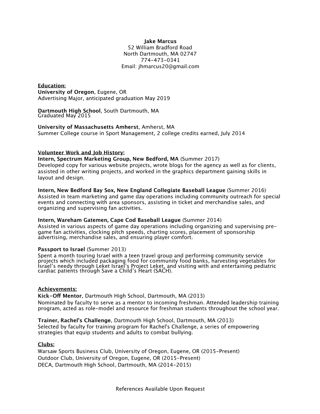 Jake Updated Resume 2018.Pages