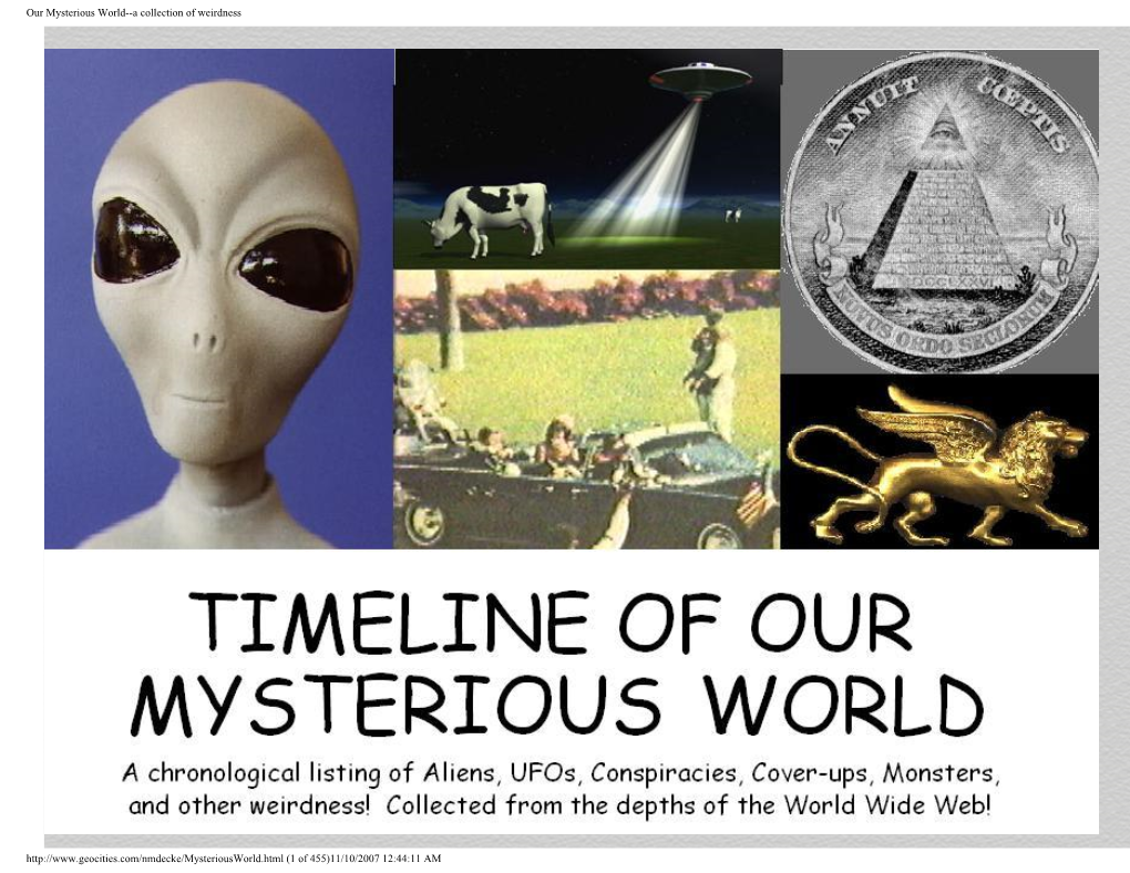 Timeline of Our Mysterious World.Pdf