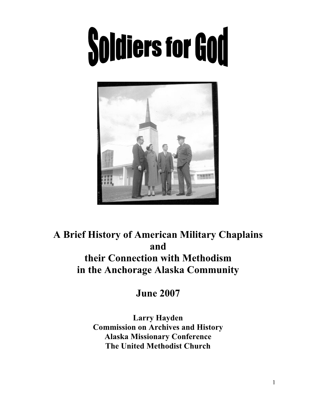 Military Chaplain History