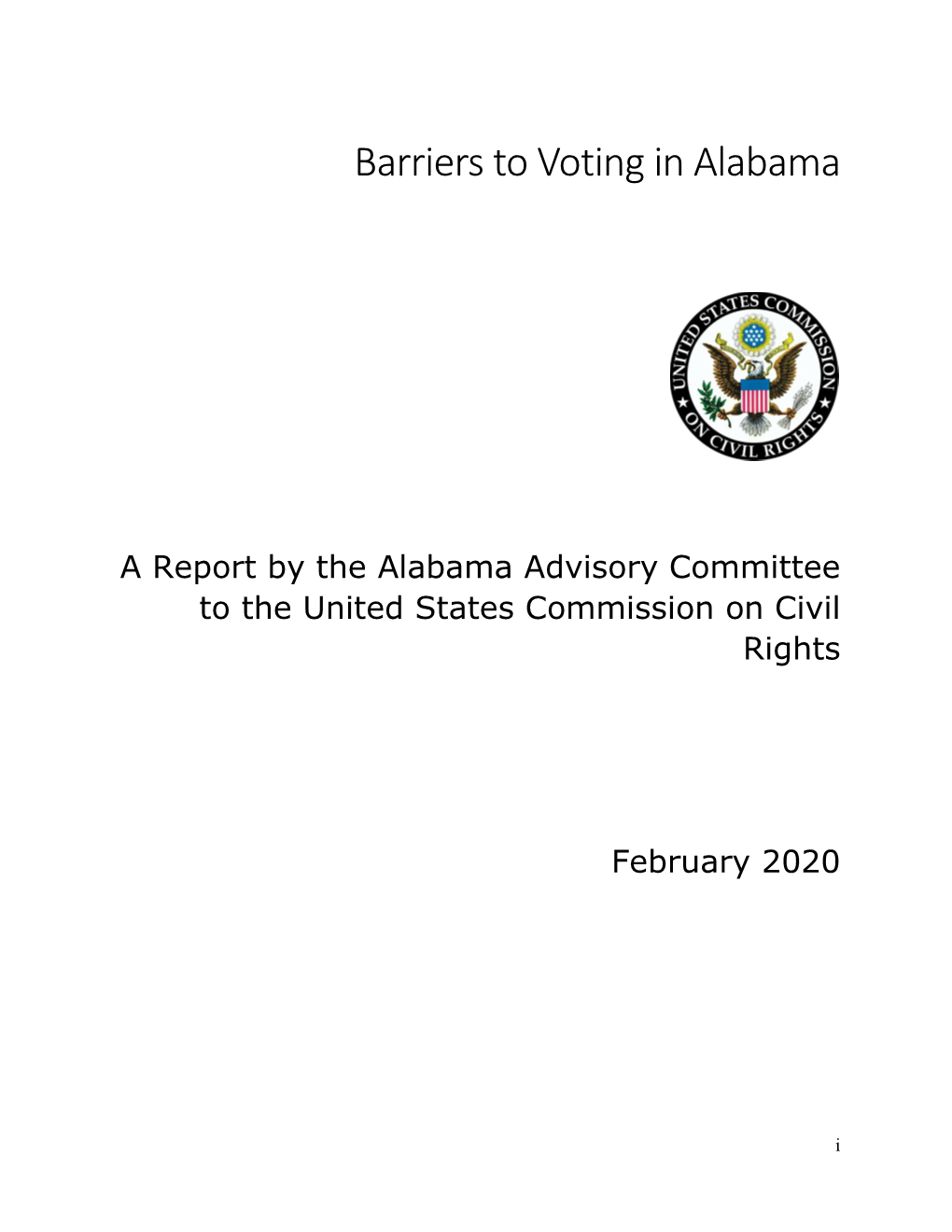 Barriers to Voting in Alabama (2020)