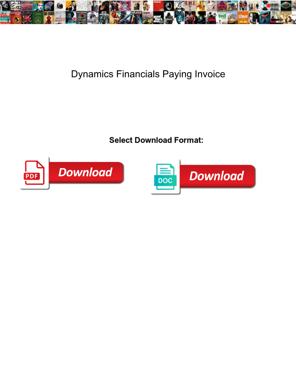 Dynamics Financials Paying Invoice