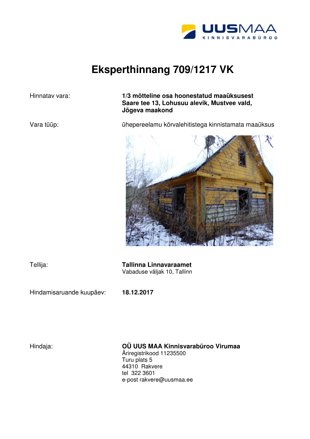 Eksperthinnang 709/1217 VK