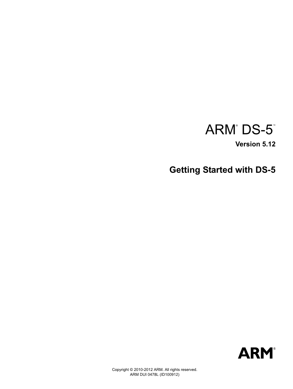 ARM DS-5 Getting Started with DS-5