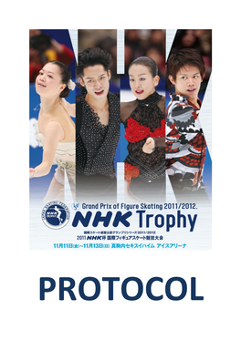 ISU Grand Prix 2011, NHK Trophy, Sapporo (JPN)