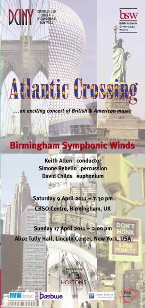 Birmingham Symphonic Winds Keith Allen Conductor Juliette
