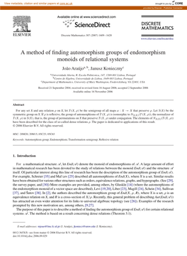 A Method of Finding Automorphism Groups of Endomorphism Monoids