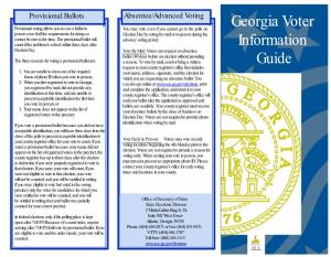 Georgia Voter Information Guide
