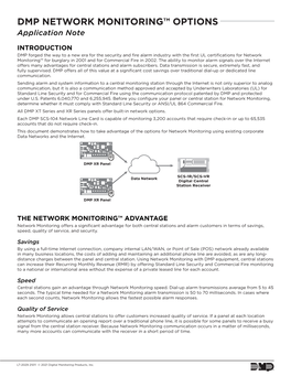 DMP NETWORK MONITORING™ OPTIONS Application Note