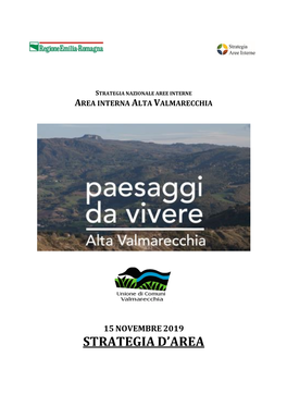 La Strategia Dell'area Alta Valmarecchia