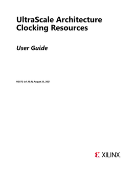 UG572: Ultrascale Architecture Clocking Resources User Guide