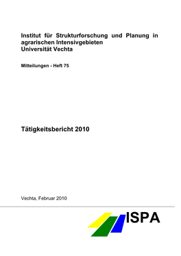 Tätigkeitsbericht 2010