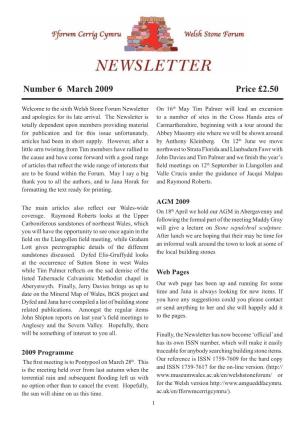 Number 6 March 2009 Price £2.50