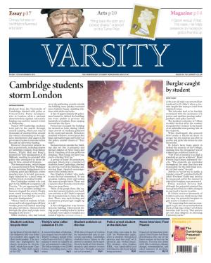Cambridge Students Storm London