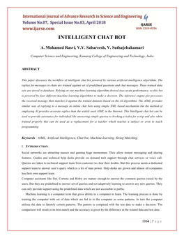 Intelligent Chat Bot