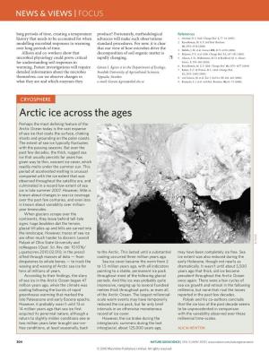 Cryosphere: Arctic Ice Across the Ages