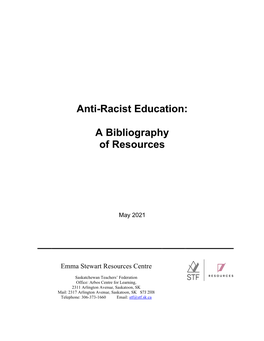 Anti-Racist Education