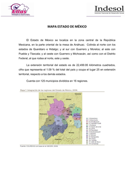 Mapa Estado De México