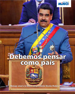 Mensaje Anual a La Nación Del Presidente Nicolás Maduro Moros 2 Mensaje Anual a La Nación