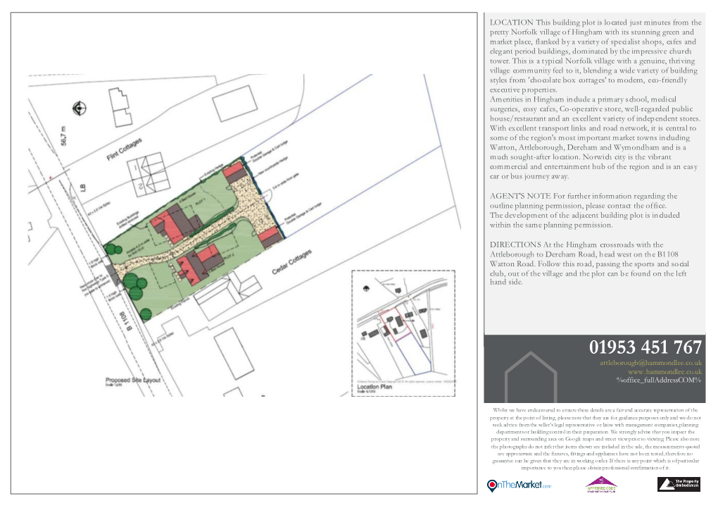 LOCATION This Building Plot Is Located Just Minutes from the Pretty