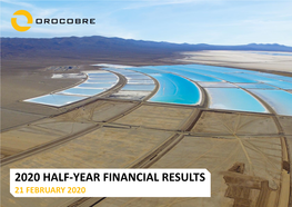 2020 Half-Year Financial Results Presentation