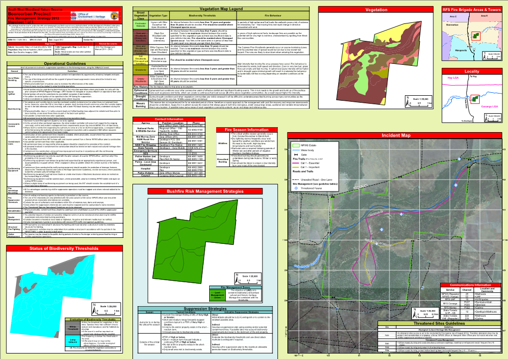 (Booroorban Precinct) Fire Management Strategy