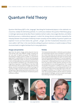 Quantum Field Theory