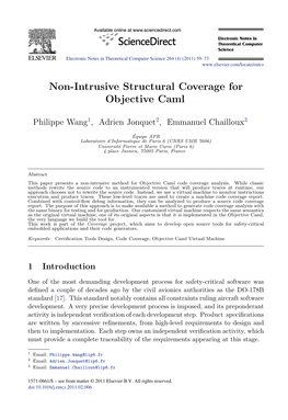 Non-Intrusive Structural Coverage for Objective Caml