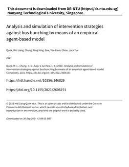 Analysis and Simulation of Intervention Strategies Against Bus Bunching by Means of an Empirical Agent‑Based Model