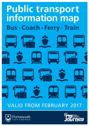Public Transport Information Map Bus • Coach • Ferry • Train
