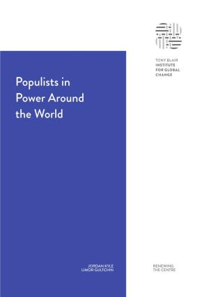 Populists in Power Around the World | Institute for Global Change